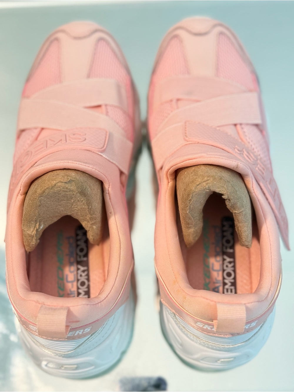 Skechers D'Lites 2 Y2K Pink Pastel Chunky Dad Shoes 8 Sneakers - Picture 9 of 10